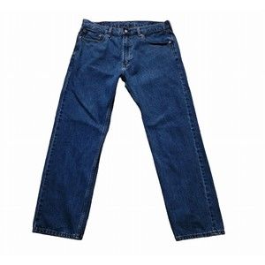 Levi's 505 Blue Jeans Mens 38x32 Straight Leg Regular Fit Medium Wash